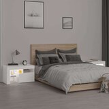  Noćni ormarići 2 kom s LED svjetlima bijeli 70 x 36 5 x 40 cm | shoptok.hr
