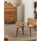 Kave Home Klubska mizica iz masivne akacije v naravni barvi 60x110,5 cm Duvani – | Shoptok.si