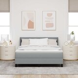  s opruga kutije Svijetlo siva 190 x 140 cm tkanina | shoptok.hr