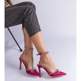 Gemre Pink glitter high heels with a bow and rhinestones Merkuri | ePonuda.com