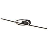 Rabalux Plafonjera Twisterra, LED, 24W, 4000K, 82x23cm, Crna | ePonuda.com