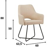 MID.YOU NASLANJAČ, tekstil bela | Shoptok.si