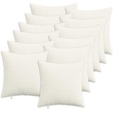  Presvlaka za jastuk 12 pcs HEERLEN Krem 45 x 45 cm Kord | shoptok.hr
