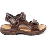 Shelvt Velcro sports sandals brown Cene