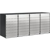 vidaXL Shranjevanje kolesnega zaboja za 3 zaboje Antracit, (5000111240) | Shoptok.si