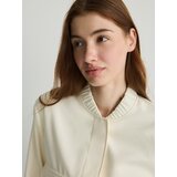 Reserved - Bomber jakna s džepovima - krem | shoptok.hr