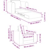 SOFA krevet 2 u 1 vino crvena 98x71x83 cm pliš | shoptok.hr