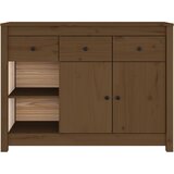  Komoda smeđa boja meda 100x35x74 cm od masivne borovine | Eponuda.ba