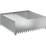 vidaXL Robovi trave 100 x 100 x 35 cm Jeklo Srebrna, (5000301295) | Shoptok.si