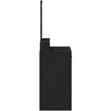  Toaletna stolica Crni hrast MDF i staklo 79 x 41 x 140 cm | shoptok.hr