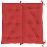 Jastuk za vrtnu klupu crveni 100x(50+50)x7 cm od tkanine Oxford | shoptok.hr