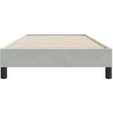 vidaXL posteljni okvir brez vzmetnice svetlo siva 90x210 cm žamet | Shoptok.si