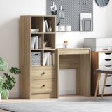 vidaXL stol s pohranom Sonoma hrast Konstruirano drvo | shoptok.hr