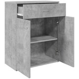  Komoda siva boja betona 60 x 30 x 75 cm od konstruiranog drva | shoptok.hr