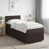  Boxspring krevet s madracem Tamno smeđa 80 x 200 cm Tkanina | shoptok.hr