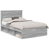  Konstrukcija postelje z vzglavjem Siva Sonoma 120 x 200 cm, (5000104256) | Shoptok.si