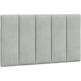 vidaXL Vzglavna stranica svetlo siva 80 cm žamet, (21055799) | Shoptok.si