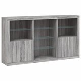  Komoda s LED svjetlima boja sivog hrasta 181,5x37x100 cm | Eponuda.com