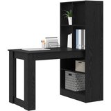  Stol s policom Crni hrast 122 x 67 x 145 cm Konstruirano drvo | shoptok.hr