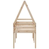  Visoki krevet s krovom 80 x 200 cm od masivne borovine | shoptok.hr