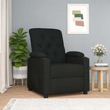  Naslonjač od tkanine crni | shoptok.hr