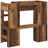  Okvir kreveta na kat s stolom Staro drvo 100 x 200 cm | shoptok.hr