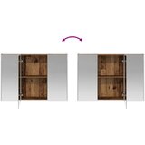  Set ormarića za kupaonicu 4 pcs Staro drvo Konstruirano drvo | shoptok.hr
