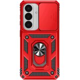 AVIZAR Ovitek za Galaxy S26 z magnetnim obročem in drsnim pokrovčkom kamere, Rdeča, (5000274310) | Shoptok.si