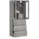  Visoka komoda siva sonome 69,5x34x180 cm od konstruiranog drva | shoptok.hr