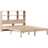  Krevet s regalom za knjige bez madraca 150 x 200 cm od borovine | shoptok.hr