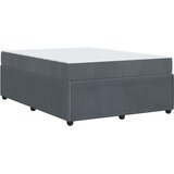  Krevetna konstrukcija Tamno siva 160 x 200 cm tkanina | shoptok.hr
