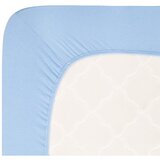 Andrea Simone Plava plahta s gumom od jerseya 120x200 cm Boxspring – | shoptok.hr