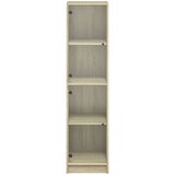  Visoka komoda sa staklenim vratima boja hrasta 35 x 37 x 142 cm | Eponuda.com