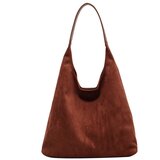 Venisymlis Ženska Torba Za Čez Ramo Za Prosti Čas, Denarnica Iz Mehkega Semiša, Enobarvna Čudovita Retro Torba, Primerna Za Vsakdanje Prosti Čas, Rjava, (22070061) | Shoptok.si