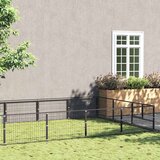  Kavez za pse crni 18 m² čelični | shoptok.hr