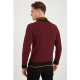 Dewberry 1039 MEN'S SWEATSHIRT-PATTERNED BURGUNDY | shoptok.hr