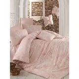 pink pinksalmonwhite ranforce super king quilt cover set (eu) (it)