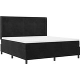 Box Spring postelja z vzmetnico Črna 180x200 cm Žamet, (22050386) | Shoptok.si