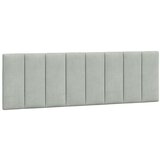 vidaXL Postelja z vzmetnico svetlo siva 160x200 cm žamet | Shoptok.si