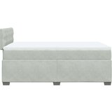 Box spring krevet s madracem svjetlosivi 120x200 cm baršunasti | shoptok.hr