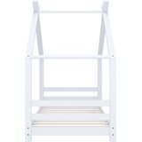  Okvir za dječji krevet od masivne borovine bijeli 80 x 160 cm | shoptok.hr