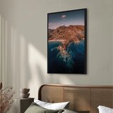  Slika - Cliff in Kalamitsi (1 Part) Vertical 60x90 U crnom drvenom okviru | shoptok.hr