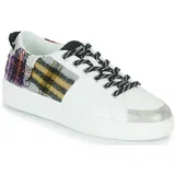 Nizke superge FANCY TARTAN Bela
