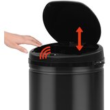 Automatska kanta za otpad sa senzorom 50 L ugljični čelik crna | shoptok.hr
