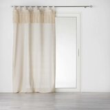 Douceur d intérieur Zavese, žaluzije RIDEAU A PASSANTS 140 x 240 CM POLYCOTON UNI+TOP MACRAME SAMAYA Bež | Shoptok.si
