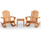  3-dijelna vrtna garnitura Adirondack masivno bagremovo drvo | shoptok.hr