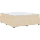  Konstrukcija postelje z vzmetnico krema 180 x 200 cm blago, (5000127708) | Shoptok.si