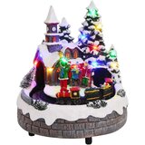vidaXL Božični dekor za mizo večbarvno 16 x 16 x 19 cm Smola | Shoptok.si