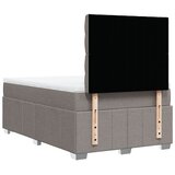  Krevet s oprugama i madracem smeđesivi 120 x 200 cm od tkanine | shoptok.hr