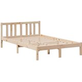 vidaXL Krevet s regalom za knjige bez madraca 135x190 cm od borovine | shoptok.hr